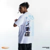 LAWFOO2024 Spring and Autumn New American singer SZA album SOS Digital print hip-hop short-sleeved T-shirt for men Specification image
